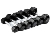 CFF 2003-RHD-050 Rubber Hex Dumbbell-50 lb-(Single Dumbbell)