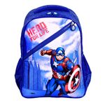 Disney Marvel School Bags for Boys|Avengers Heroes Bag|Water Resistant Bag for Kid|Marvel Bag|School Bag for Kids|Travel Bag|Picnic Bag|Gift for Boy|Blue