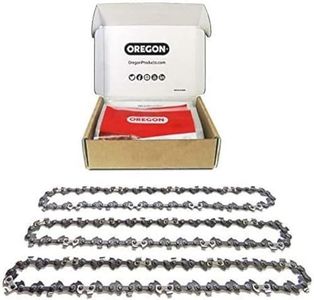 Oregon 3-Pack Chainsaw Chain 3/8" LP Pitch, .050" (1.3 mm) Gauge for 14" (35cm) Bar, 52 Drive Links – Low-kickback Chainsaw Chain, Fits Husqvarna, Ryobi, Bosch, Einhell, Dolmar, Ferrex and more