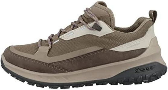 ECCO Women's Ultra Terrain Low Waterproof Hiking Shoe, Taupe, 5-5.5