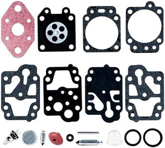 BlueStars K20-WYL Carburetor Rebuild Kit with Primer Bulb - Compatible with WYL WYL Series Carb & Shindaiwa R200 S200 230 T2500 XS200 XT2500 Gx22 GT1100 CS221 - Replaces 753-04014 615-873 As Pictured