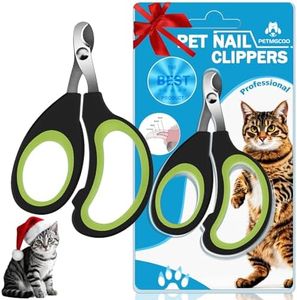 PETMGCOO Cats & Dogs Pets Nail Clippers & Trimmers Rabbit Nail Clippers cat Nail Clippers for Indoor Cats cat Claw Clippers with Safety Guard Professional Grooming Tool for Cat Kitten(Green)