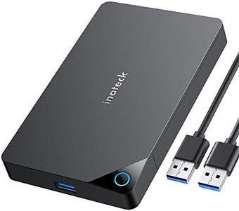 Inateck Boîtier de Disque Dur Externe USB 3.0 pour Disque Dur Externe 2,5" SATA HDD et SSD, Prise en Charge UASP, sans Outils,FE2013
