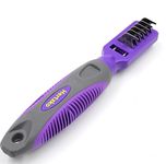 Small Dog Mat Remover by Hertzko – Grooming Comb, Brush for Dogs, Cats, Small Animals - Dematting Tool, Dog Brush for Tangles & Knots for Long Haired Dogs, Short Haired Dogs, and Rabbit Bedding