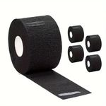 STUDIO LIMITED 5 Rolls Disposable Neck Strip Paper Roll Barber Paper Neck Strips Disposable Neck Paper (1 Pack/ 5 Rolls, Black)