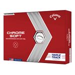 Callaway Unisex Chrome Soft Triple Track Golf Balls, Triple Track, 12 Balls UK