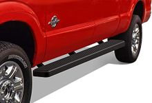 APS iBoard Running Boards 6 inches Black Compatible with Ford F250 F350 Super Duty 1999-2016 Crew Cab Stainless Steel (Side Steps Side Bars)