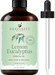 Handcraft Blends Lemon Eucalyptus Essential Oil - Huge 4 Fl Oz - 100% Pure and Natural - Premium Grade with Glass Dropper