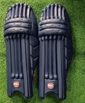 RK KAIME SPORTS Batting pad Test PU Leg Guard/pad Navy Blue, Youth, Right 25 inches