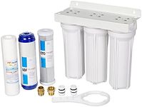 External RV Filter System RV Water Filter Store System Install with Bracket, RV Water Purifier Filtration System Compatible with RVs and Marines Boats