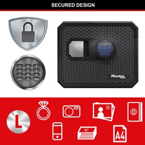 Master Lock Fireproof Waterproof Safe, 23L Security Box