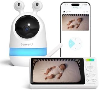 Sense-U 2K Video Baby Monitor with Phone App, 5.5" Screen, Night Light