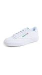 Reebok Men's Club C 85 Sneaker, Int White Green, 9 UK