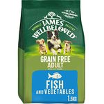 James Wellbeloved Complete Dry Adult Dog Food Fish and Vegetable, 1.5 kg