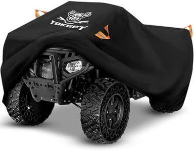 Tokept ATV Cover, Waterproof Heavy Duty 4 Wheeler Cover Quad Cover All Season Weather Proof Outdoor UV Protection for 82 Inch Polaris Kawasaki Yamaha Suzuki Honda (XLarge)