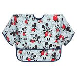 Bumkins Sleeved Bib Classic Mickey, Multi-Color