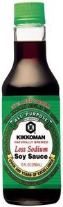 Kikkoman Soy Sauce Less Sodium 10 oz (Pack of 2)