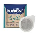 Caffè Borbone Light Coffee Blend Compostable Pod — 100 x 44mm Paper Pods of Light, Delicate ESE Coffee Pods - Compostable Capsules with 50% Less Caffeine, Compatible with ESE and Pump Espresso Systems