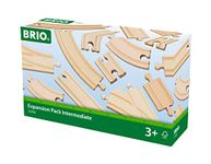 BRIO Expansion Pack Intermediate Wooden Track Train Set - Made with European Beech Wood