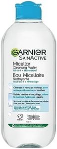 Garnier Micellar Cleansing Water, All-in-One Cleanser and Waterproof Makeup Remover, Cleanses and Soothes, For Face, Lips & Eyes, For All Skin Types, 400ml