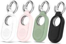 HEYUS [4 Pack] Case for Samsung Galaxy Smart Tag 2 Cover Protective Silicone Protectora Case with Keychain