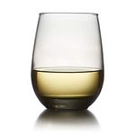 Libbey Classic Smoke All-Purpose Stemless Wine Glasses, 15.25-Ounce, Set of 6