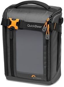 Lowepro Gearup Creator Box Large II, Sac pour Appareil Photo sans Miroir et Reflex Numérique, Sacoche avec Accès Quickdoor, Fabriqué en Tissu Recyclé, Divisions Intérieures Rembourrées Orange, Gris