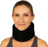 Vive Neck Brace - Foam Cervical Collar - Vertebrae Whiplash Wrap Aligns and Stabilizes Spine - Adjustable Spinal Support Can Be Used While Sleeping and Relieves Pain, Pressure