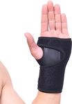 VITTO Wrist Support - Arthritis, RSI, Sprain, Fracture, Carpal Tunnel Wrist Splint w/Adjustable Velcro Wrist Straps, Removable Metal Plate - Unisex Wrist Supports for Everyday Use (Left Hand, L-XL)