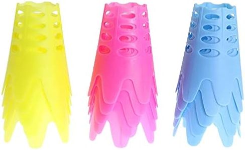 ZRM&E 15pcs Golf Mat Tees Plastic Golf Simulator Tees for Winter Turf and Driving Range Home Training Golf Tees Tools (5 x Blue + 5 x Pink + 5 x Yellow)