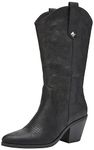 Rocket Dog Women's Feria Western Boot, Black, 7 UK