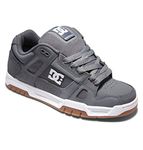 DC Shoes Men's Stag Sneaker, Grey/Gum, 10 UK