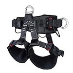 SOB Climbing Harness, High-Strength Polyester Safety Belt, Multi-Purpose for Fire Rescue, Mountaineering, High Level Rescue, Caving, Fire Rescue Equip