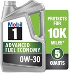 Mobil 1 Advanced Fuel Economy Full Synthetic Motor Oil 0W-30, 5 Quart
