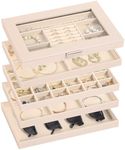 ProCase Stackable Jewelry Tray Box,