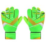 Proberos® Football Goalkeeper Gloves for Kids Children Teen Anti-Slip Palm Football Goalkeeper Gloves Strong Grip Football Goalkeeper Gloves Wrist Protection Football Goalkeeper Gloves (Green)