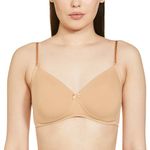Van Heusen Women's Cotton Polyester Wire Free Classic Padded Bra (ILIBR1CSSK2811002_Skin_34C)