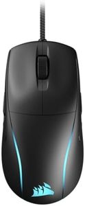 CORSAIR M75 Wired RGB Ultra Lightweight Ambidextrous FPS Gaming Mouse – 26,000 DPI – Swappable Side Buttons – PC – Black