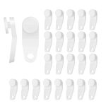 Jinyuanchao 50 Pcs Curtain Track Gliders Curtain Rod Sliders Window Traverse Rod Sliders Plastic Curtain Rail Sliders Ceiling Roller Track Hooks for Window and Shower Curtain Tracks