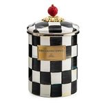 MacKenzie-Childs Courtly Check Enamel Canister - Medium