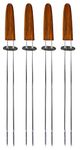 MR BAR B Q 40217X Double Pronged BBQ Skewers, 4 Pcs