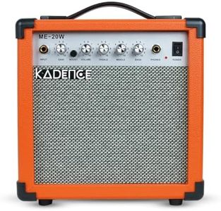 Kadence ME20-OR 20W Guitar Amplifier | 4-Inch Speaker with Boost Function | 3-Band EQ with 6.35mm Input & Output | Supports Electric & Electro-Acoustic Guitars | Orange