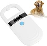 FILFEEL Pet Microchip Scanner, Rechargeable Animal Chip ID Reader, Pet Tag Scanner FDX-B (ISO11784 / 11785) EMID Pet Microchip Reader (White)