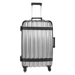 VinGardeValise Grande 05 12 Bottle Wine Travel Suitcase - Newest Model & Features (Silver)