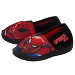 Marvel Boys Spiderman Light Up Flashing Slippers Kids Slip On Mules Childrens House Shoes 12 UK Child Red