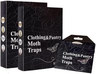 MYLEUS 10 Packs Moth Traps indoor Clothing and Pantry with Pheromones Placed in Kitchen,Closet,Cabinet,Storage Rooms,Cupboard