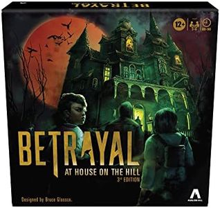 Hasbro Gaming Avalon Hill Betrayal at The House on The Hill 3rd Edition Cooperative Board Game, Ages 12 and Up, 3-6 Players, 50 Chilling Scenarios