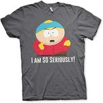 South Park Officially Licensed Eric Cartman - I Am So Seriously Mens T-Shirt (Dark Grey), M