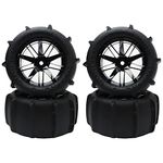 GDOOL 4PCS RC 1:16 Paddles Buggy Tires Hex 12mm Wheels for Snow Sand H16 16889 16890 16890A H16E H16BM H16GT H16DR HB17 144001 144002 124016 Master Off Road Car(4 PCS)