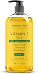 MAJESTIC PURE Vitamin E Oil - 100% Pure & Natural, 20,000 IU | Premium Grade, Cold-Pressed and Tocopherol to Repair Dry, Damaged Skin| Moisturizing Skin, Hair and Scalp 8 Fl Oz